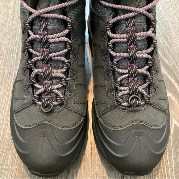 Merrell Black Purple Waterproof Hiking Boots NWOB Thermo Chill Mid Shell Women’s - Picture 7 of 8
